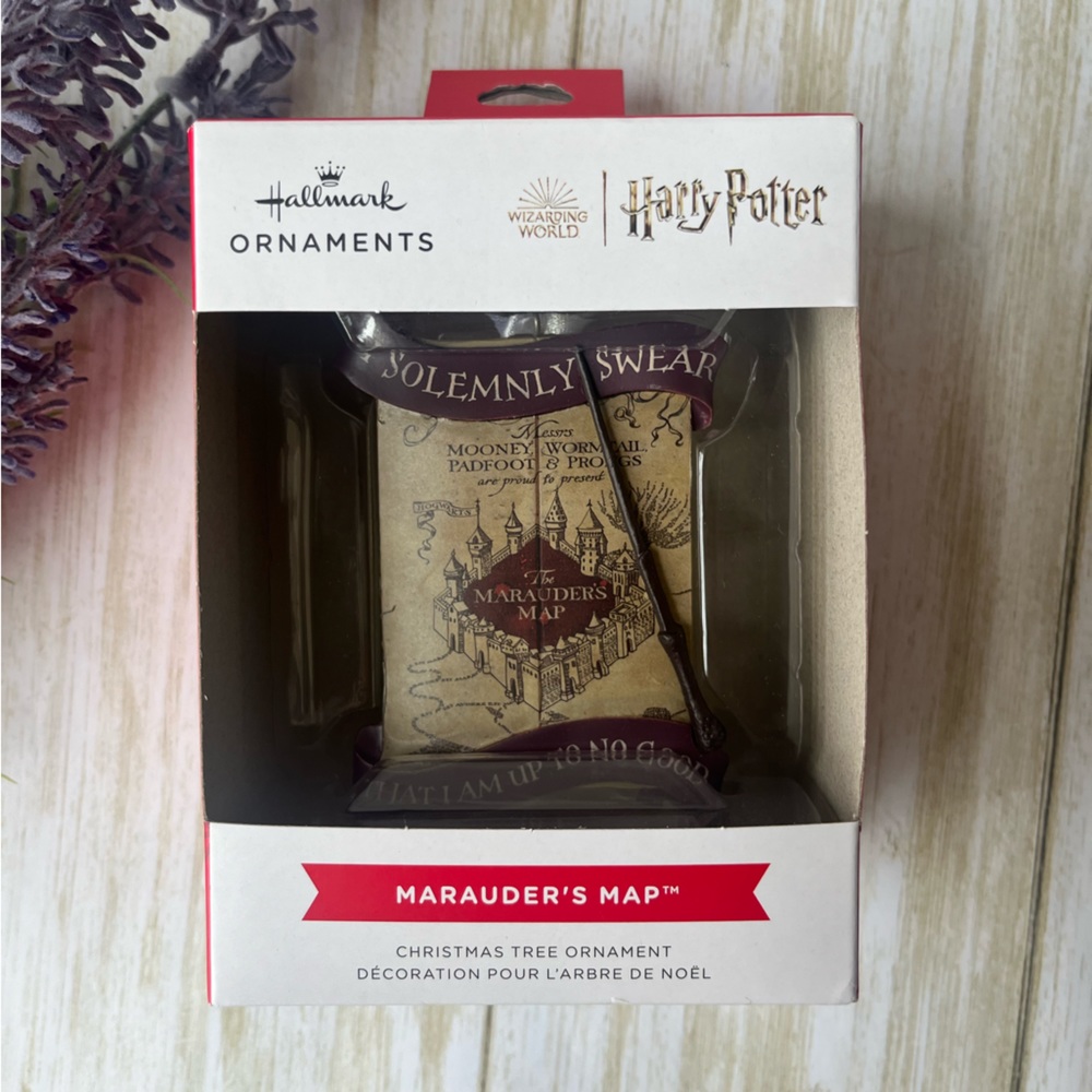 Hallmark Harry Potter ornaments Marauder’s Map